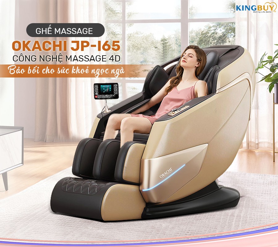 Ghế massage toàn thân OKACHI 4D JP-i65 cao cấp